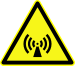 D-W012 Warnung vor nicht ionisierender elektromagnetischer Strahlung ty.svg