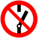 DIN 4844-2 Schalten verboten D-P010.svg
