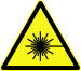 DIN 4844-2 Warnung vor Laserstrahl D-W010.svg