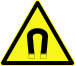 DIN 4844-2 Warnung vor magnetischem Feld D-W013.svg